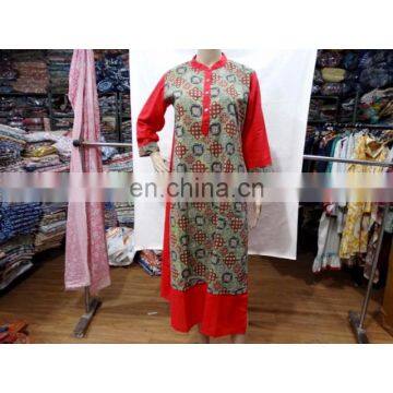 Women's Cotton Top Long TUNIC Indian Ethnic WEAR