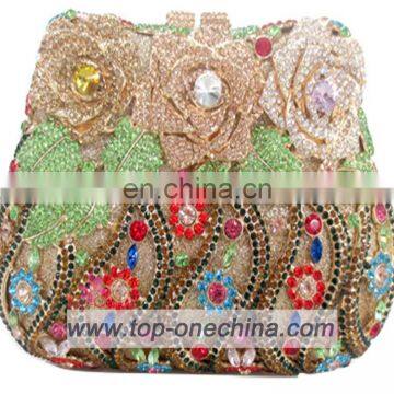 2015 fashion Crystal Rhinestone clutch Evening Bag clutch bag handmade women bag