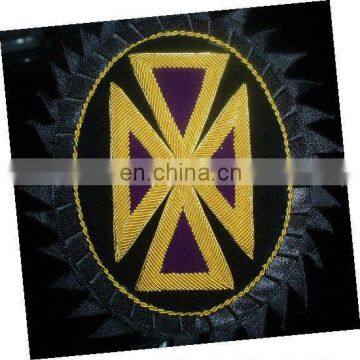 Hand Embroidered Regalia Masonic Regalia | Sir Chapeaux Masonic Rosette