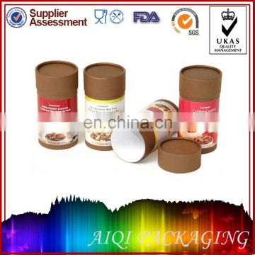 cardboard packaging round cylinder paper box for food products