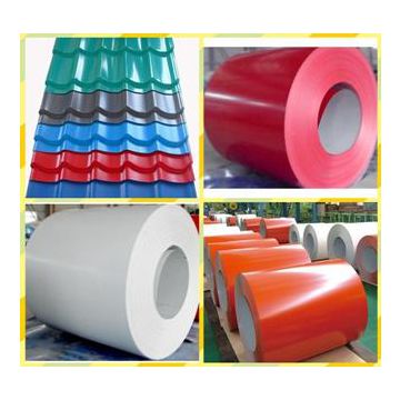 Construction Roof Prepainted Color Zinc Coated Corrugated Steel Roofing Sheets