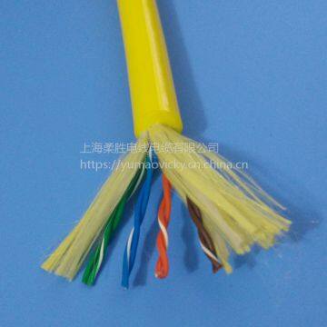 Standard Duty Umbilical Electrical Cable Black Smooth Type