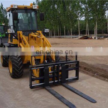 2Ton Wheel Loader With Log Fork,V-snow Blade,4 in 1 Bucket photo-2