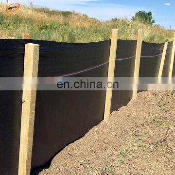 PP woven fabric Silt fence used for Construction, Garden fabric fence