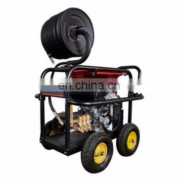 50L/13.2G 150BAR/2175PSI sewer Cleaning machine 21hp drain cleaning Gasoline Engine silt cleaning machine