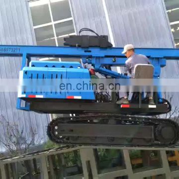 Solar drop hammer screw pile driver machine