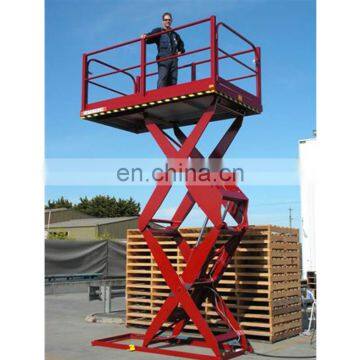 7LSJG SevenLift 2000kg 4 Meters Cheap Sale High Capacity Industrial Stationary Scissor Cargo Lift