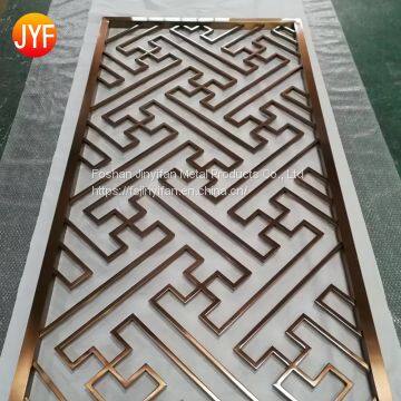 Foshan Manufactroy Brass partition stainless steel room divider