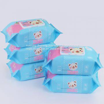 Baby Wipes 10pcs to 200pcs OEM Wet Wipes Manufacturer With Vitamin E and Aloe Vera photo-5