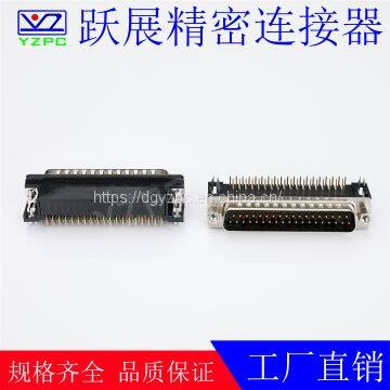 D-SUB D connector double row  DR37 right angle male fock lock
