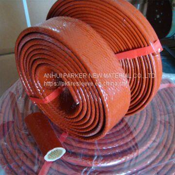 Silicone rubber coated fiberglass Braided Hose Sheathing