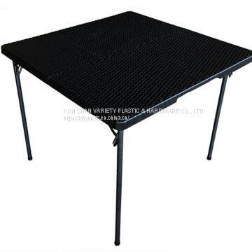 wicker folding table -35''   Plastic Furniture company   blow molding products supplier    custom Plastic Furniture