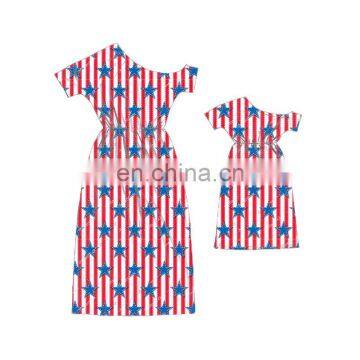 4th Of July Mom And Me Matching Maxi Dress Fashion Summer Dress photo-7