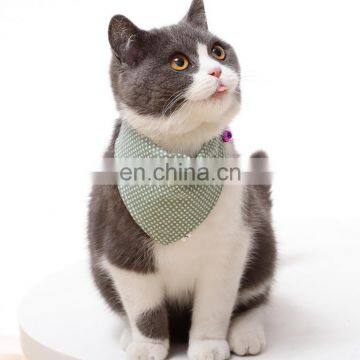 Pet Cat and Dog Double-sided Cotton Printed Triangle Scarf Cartoon Saliva Towel Bow Tie photo-6