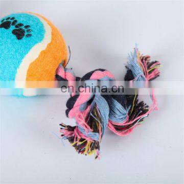 Top Selling Woven Cotton Pet Toys for Dogs Indestructible Dog Ball Throwing Toys photo-2