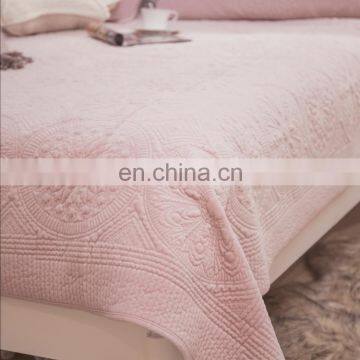 Bedspread Coverlet Set Charcoal Comforter Oversized Pink Color Quilt Set /bedding Bed Sheets Sets photo-3