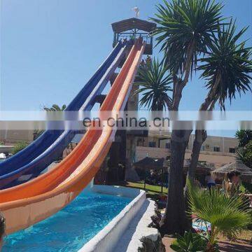 Fall Fiberglass  Water Slide Adult Pool Slide Water Park