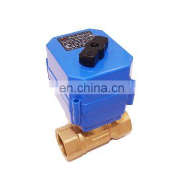 CTF001 ss304 auto return double union modulating actuator electric ball valve