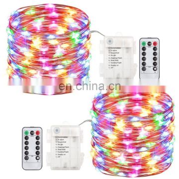 100LED 33ft Copper Wire String  Lights Battery Operated Waterproof holiday Light