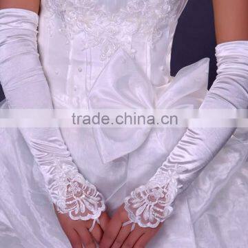 Instyles New White Lace Translucent Bridal Fingerless Wedding Prom Bridal Gloves