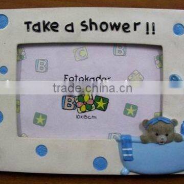 Unique Design Promotional Photo Frame, Lovely Cartoon Resin Craft Fresh Photo Frame photo-3