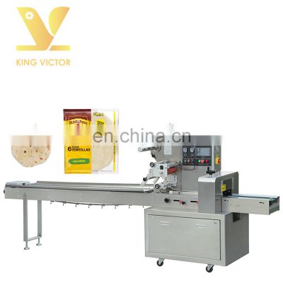 Automatic horizontal tortillas pillow bag packing packaging machine