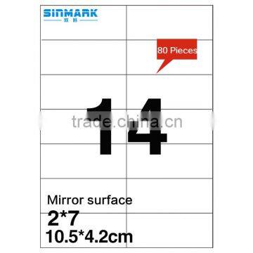SINMARK 10.5*4.2cm Mirror Surface Brands of a4 Paper