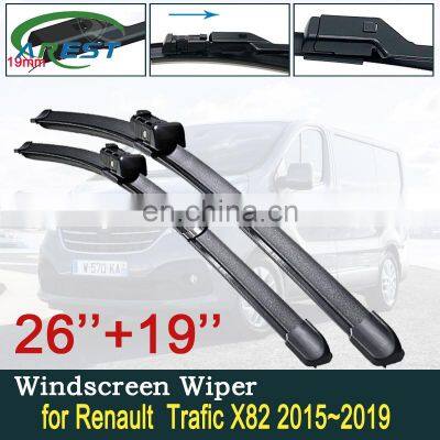 for Renault Trafic X82 2015 2016 2017 2018 2019 Car Wiper Blades Windscreen Wipers Car Accessories for Opel Vauxhall Vivaro