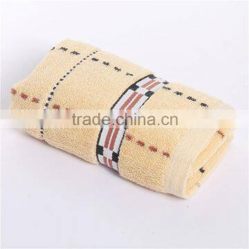 China towel factory pink stripe available/in stocks yarn-dyed jacquard batten duandang pure cotton towel