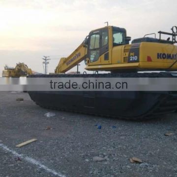 Brand new amphibious excavator with side pontoons GET210 applicable in max 5m water dredging excavator