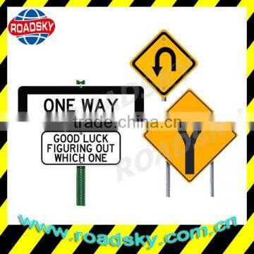 One Way Reflective Aluminum Traffic Signs For Road Safety