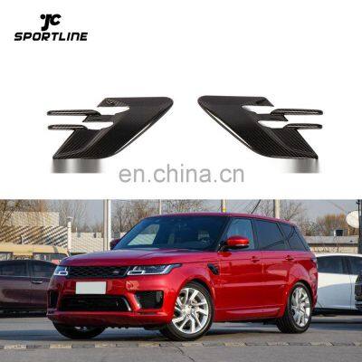 Carbon Fiber RRS Front Fender Vents Covers for Land Rover Range Rover Sport 2018-2019