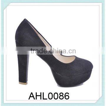 women platform high heel suede shoes