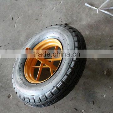 steel rim ,rubber wheelbarrow wheel