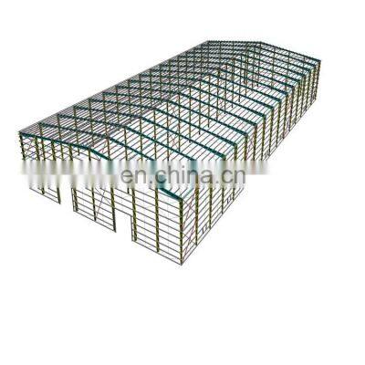 Low price portal frame large span steel space frame steel structure warehouse