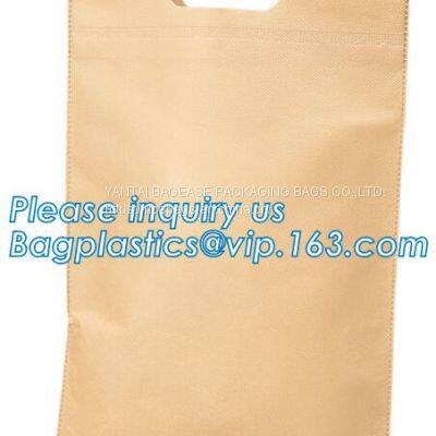 Gift Reusable Tote Bags Travel To-Go Food Containers Non-Woven Fabric Party Tote Bags Reusable Shopping Grocery Bags photo-4