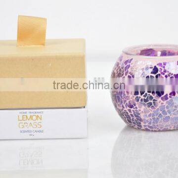 120g Scented Candle Mosaic Candle Jar ,Home Decorative Wax Candle Jar SA-2005