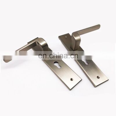 Security sliding door lock body zinc alloy entrance door lever handle lock cylinder door handle lock