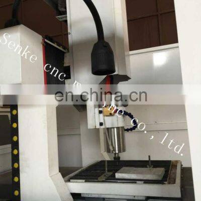 SKM-4040 Small Metal Cnc Router Coin Engraving Machine With Dust Cover photo-4