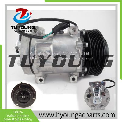 TUYOUNG Strong refrigeration SD7H15 auto AC condenser for all Case-IH/New Holland Windrower Combine Tractor 4649988