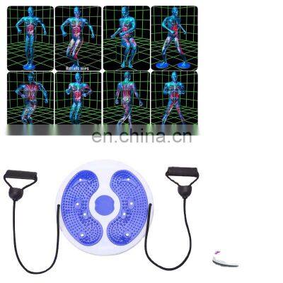 Household Foot Massage Round Magnetic Wriggled Plate Waist Twisting Disc Trimmer With Pull Rope photo-2