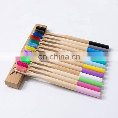 New Products Eco Friendly Round Handle Bamboo Toothbrush Manufacturer photo-2