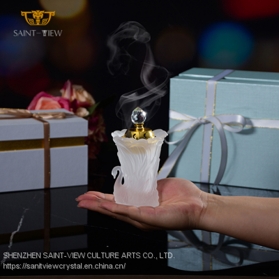 Crystal Incense Burner Censer Arabic Animal Art Craft Home Decoration Christmas Ramadan Gift Boxes photo-4