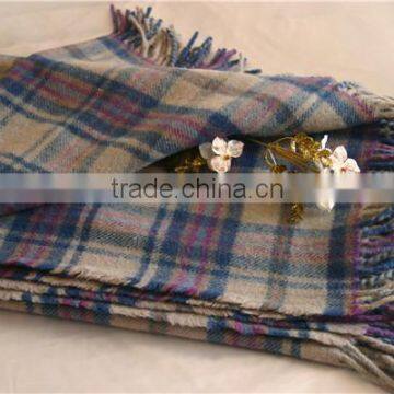 100% Wool Plaid Blanket photo-6