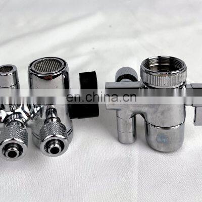 PATENT 1/4 Water Splitter Valve 3 Infall and 3 Way Out Diverter Valve
