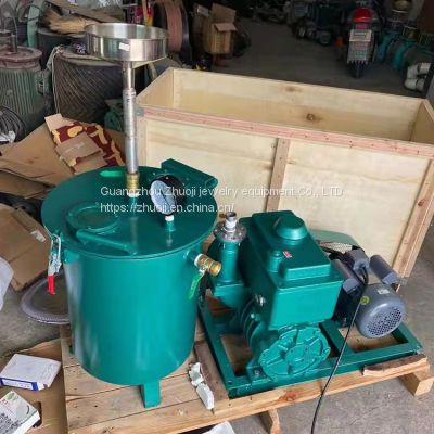 Agate stone injection processing equipment, 2.2KW turquoise vacuum pump, with the use of vacuum gluing barrel, used to vacuum gluing barrel air out of the formation of gluing must be a vacuum state