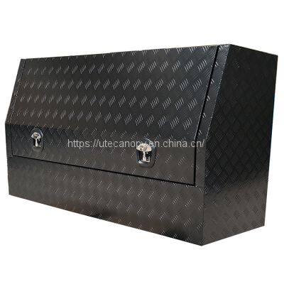 Powercoated Aluminum Truck Tool Box with Full/ Open Door Metal Tools Storage Box