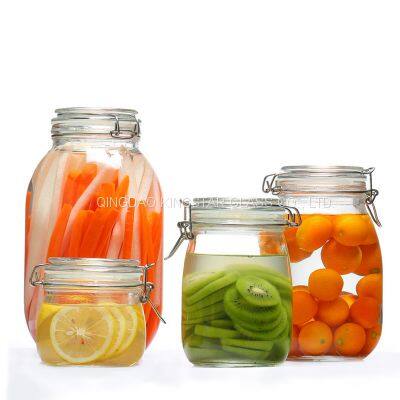 Glass Storage Jar With Lid photo-4