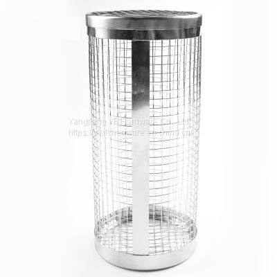 Kitchen Accessories Home and Kitchen Gadgets Rotisserie Basket Bbq Grilling Accessories Outdoor Camp Round Bbq Grill Basket photo-5