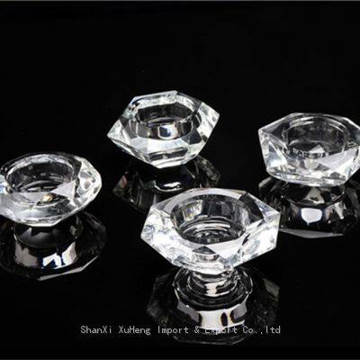 Wholesale Custom Mini Candle Jars Small Glass Tea Light Holder Home Decoration Crystal Candle Holder Glass Jar photo-2